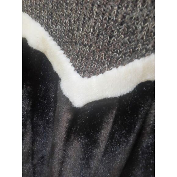 Vintage 80s Jacket Faux Fur Womens Size XL Brown Heavy Knit Union Made - Picture 2 of 13